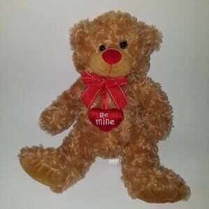 Be Mine Brown Teddy Bear Plush Burton + Burton Valentines Day 10" Stuffed Animal